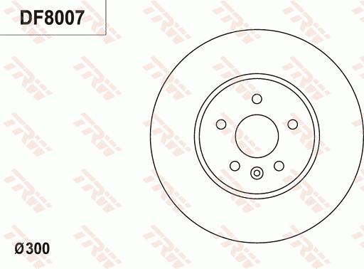 TRW DF8007 - Disque de frein cwaw.fr