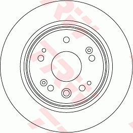 TRW DF8083 - Disque de frein cwaw.fr