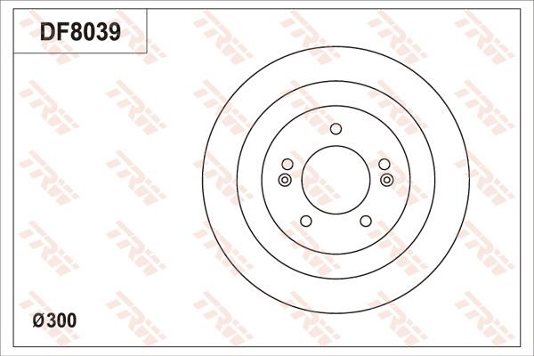 TRW DF8039 - Disque de frein cwaw.fr