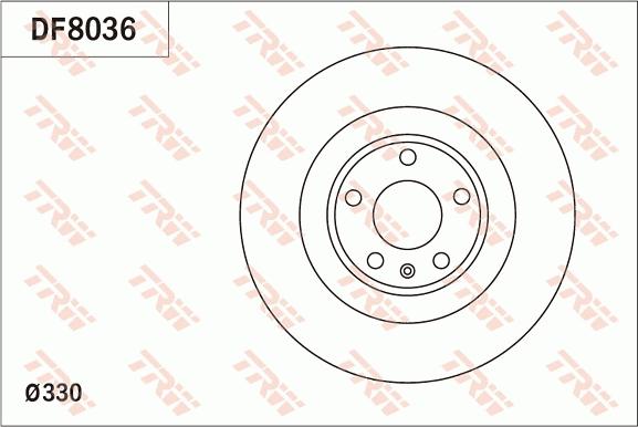 TRW DF8036 - Disque de frein cwaw.fr