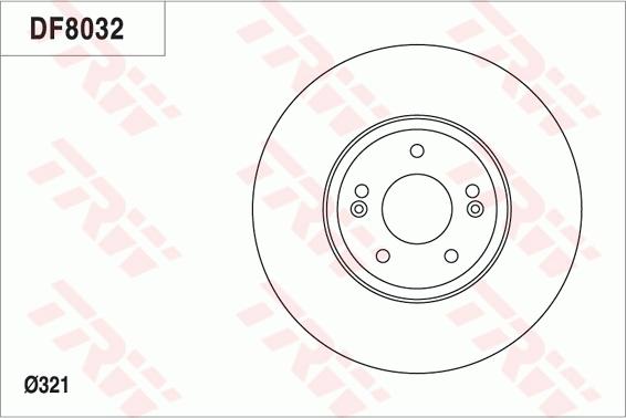 TRW DF8032 - Disque de frein cwaw.fr