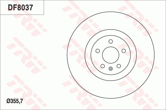 TRW DF8037 - Disque de frein cwaw.fr