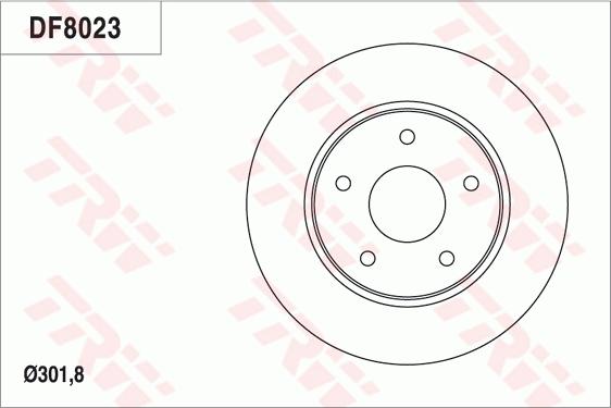 TRW DF8023 - Disque de frein cwaw.fr