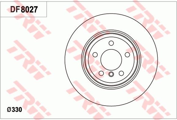 TRW DF8027 - Disque de frein cwaw.fr