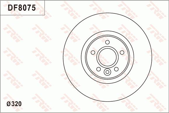 TRW DF8075S - Disque de frein cwaw.fr