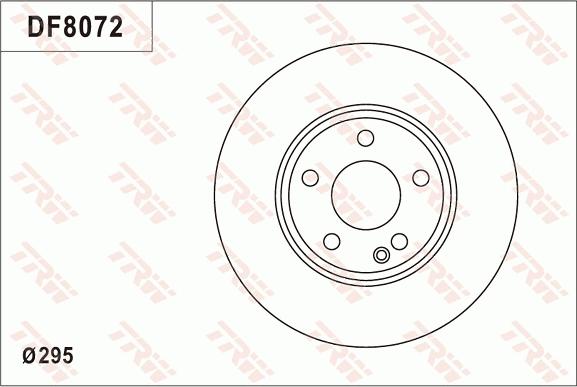 TRW DF8072S - Disque de frein cwaw.fr