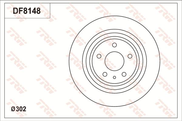 TRW DF8148S - Disque de frein cwaw.fr