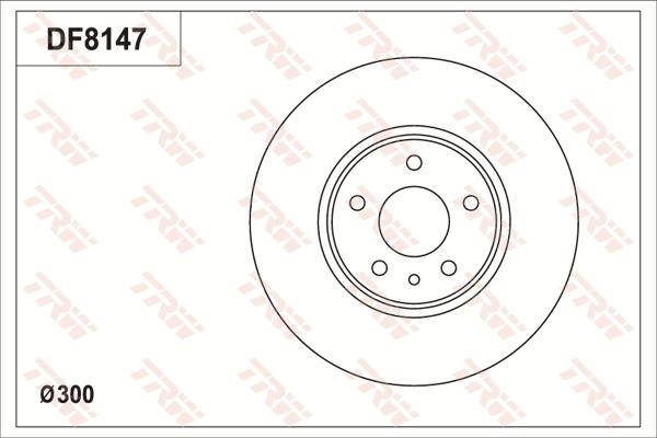 TRW DF8147S - Disque de frein cwaw.fr