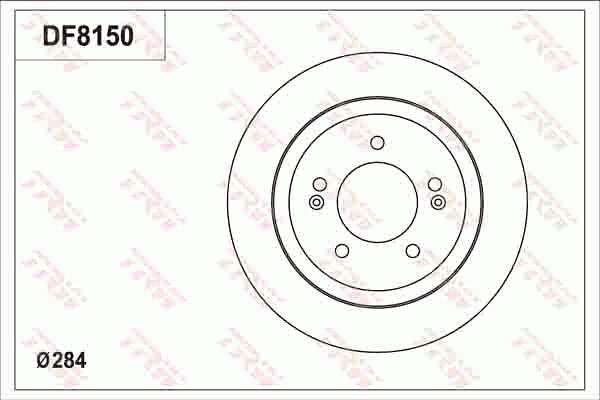 TRW DF8150S - Disque de frein cwaw.fr