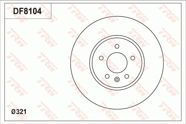 TRW DF8104 - Disque de frein cwaw.fr