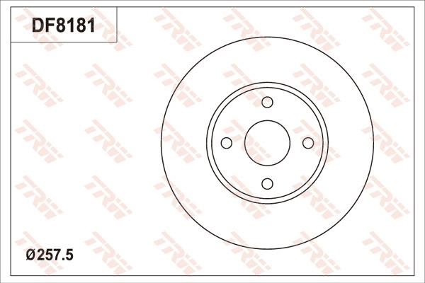 TRW DF8181 - Disque de frein cwaw.fr