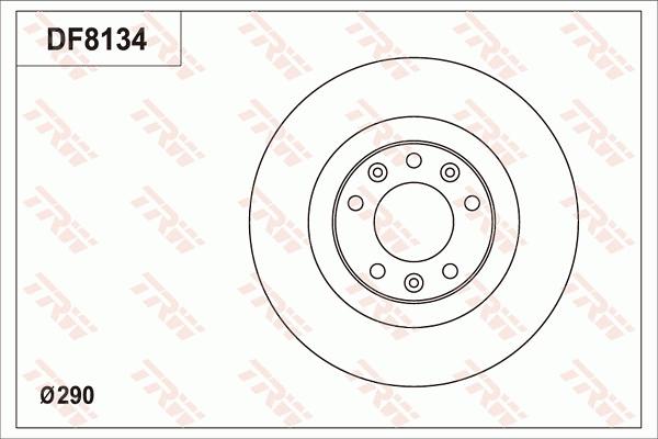 TRW DF8134 - Disque de frein cwaw.fr