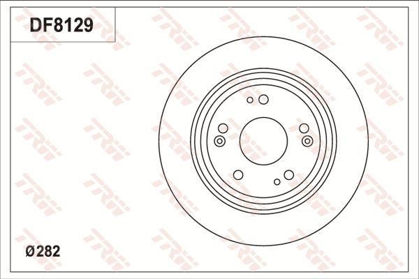 TRW DF8129S - Disque de frein cwaw.fr