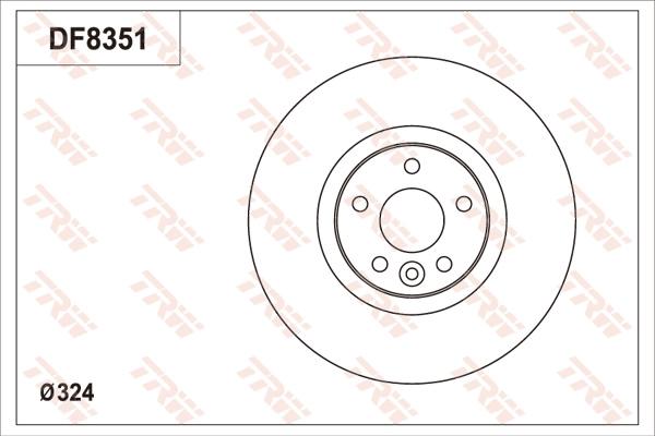 TRW DF8351S - Disque de frein cwaw.fr