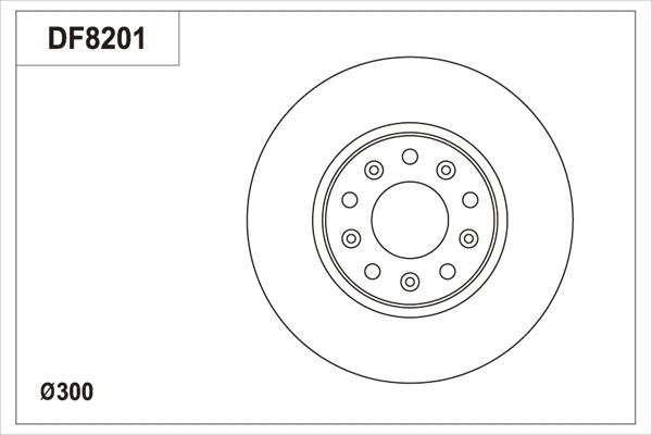 TRW DF8201S - Disque de frein cwaw.fr