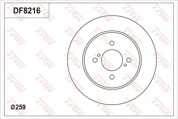 TRW DF8216 - Disque de frein cwaw.fr