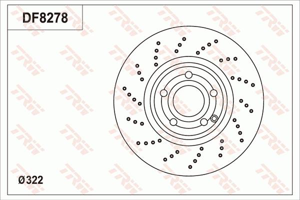 TRW DF8278S - Disque de frein cwaw.fr