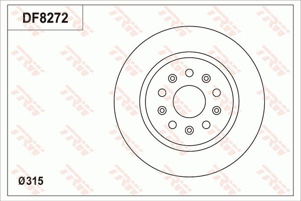 TRW DF8272S - Disque de frein cwaw.fr