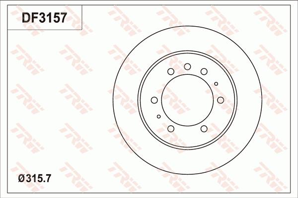 TRW DF3157 - Disque de frein cwaw.fr