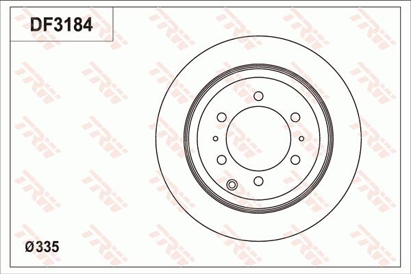 TRW DF3184 - Disque de frein cwaw.fr