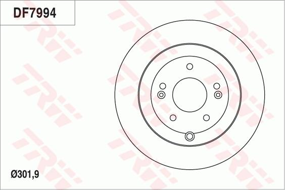 TRW DF7994 - Disque de frein cwaw.fr