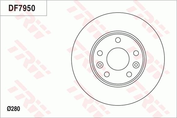 TRW DF7950 - Disque de frein cwaw.fr