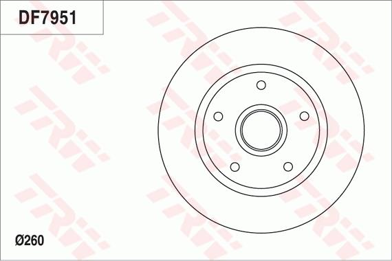 TRW DF7951 - Disque de frein cwaw.fr