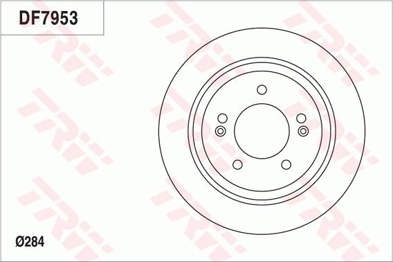 TRW DF7953 - Disque de frein cwaw.fr