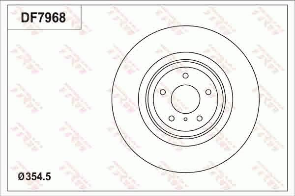 TRW DF7968 - Disque de frein cwaw.fr