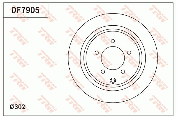 TRW DF7905 - Disque de frein cwaw.fr