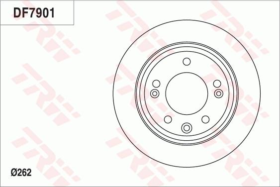 TRW DF7901 - Disque de frein cwaw.fr