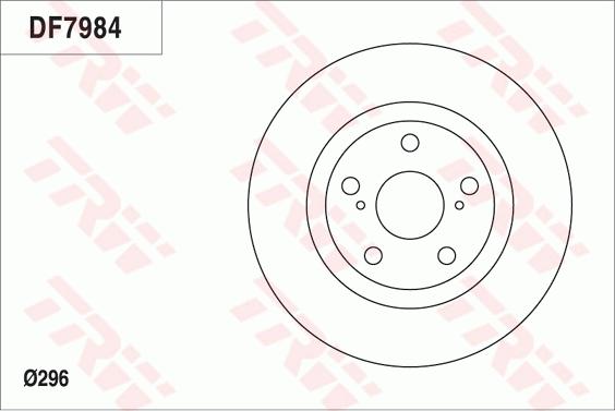 TRW DF7984 - Disque de frein cwaw.fr