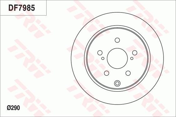 TRW DF7985 - Disque de frein cwaw.fr