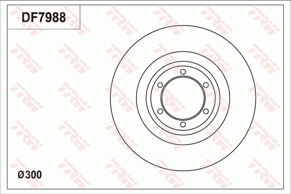 TRW DF7988 - Disque de frein cwaw.fr