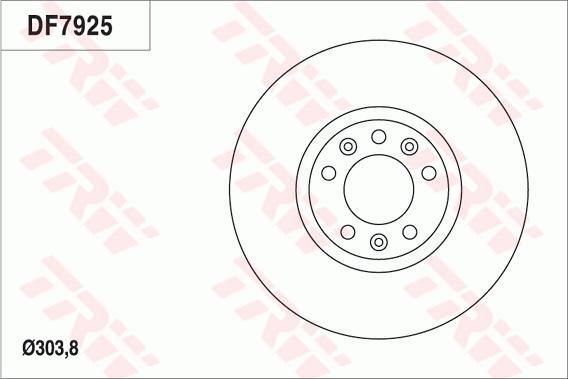 TRW DF7925 - Disque de frein cwaw.fr