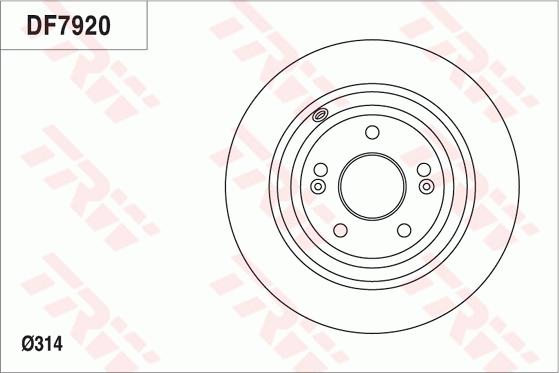 TRW DF7920 - Disque de frein cwaw.fr