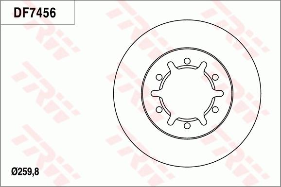 TRW DF7456 - Disque de frein cwaw.fr