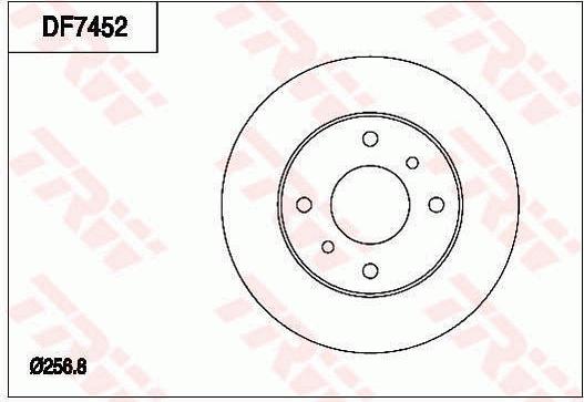 TRW DF7452 - Disque de frein cwaw.fr