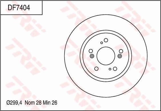 TRW DF7404 - Disque de frein cwaw.fr