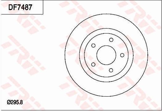 TRW DF7487 - Disque de frein cwaw.fr