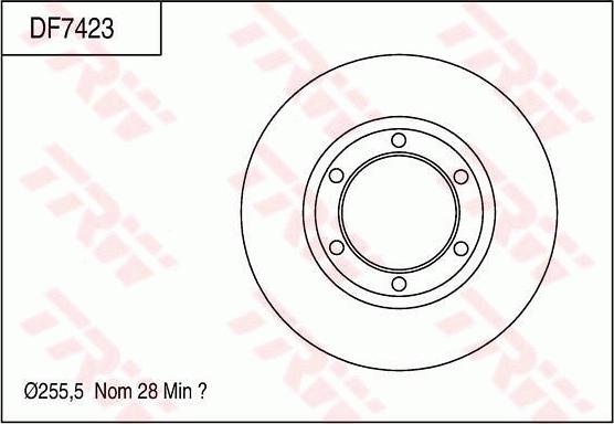 TRW DF7423 - Disque de frein cwaw.fr