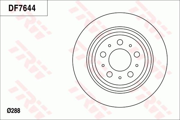 TRW DF7644 - Disque de frein cwaw.fr