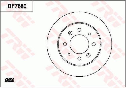 TRW DF7680 - Disque de frein cwaw.fr