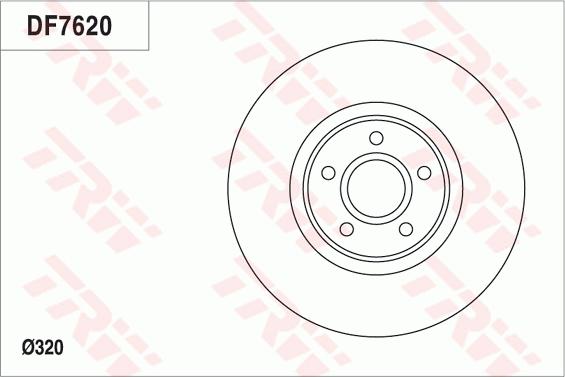 TRW DF7620 - Disque de frein cwaw.fr