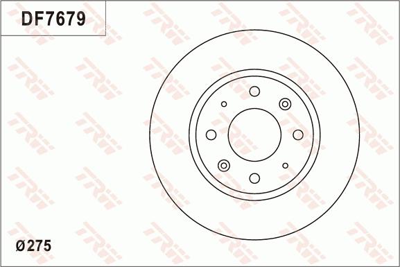 TRW DF7679 - Disque de frein cwaw.fr