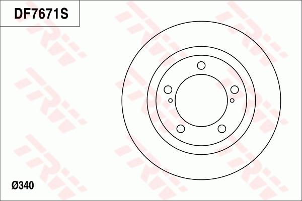 TRW DF7671 - Disque de frein cwaw.fr