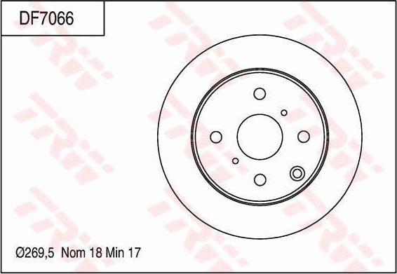 TRW DF7066 - Disque de frein cwaw.fr