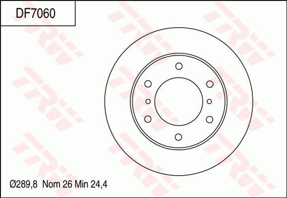 TRW DF7060 - Disque de frein cwaw.fr