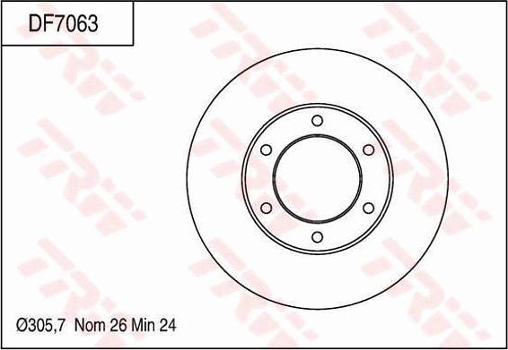 TRW DF7063 - Disque de frein cwaw.fr