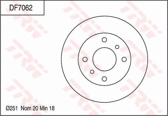 TRW DF7062 - Disque de frein cwaw.fr